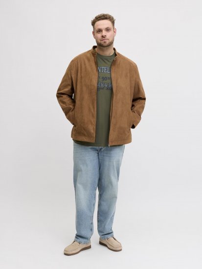 Jack & Jones Edenver T-Shirt Khaki - Tricouri - Tricouri Bărbați Mărimi Mari