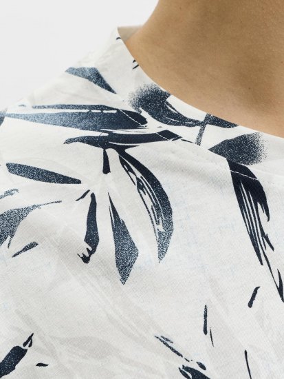 Jack & Jones Honolulu T-Shirt White - Tricouri - Tricouri Bărbați Mărimi Mari