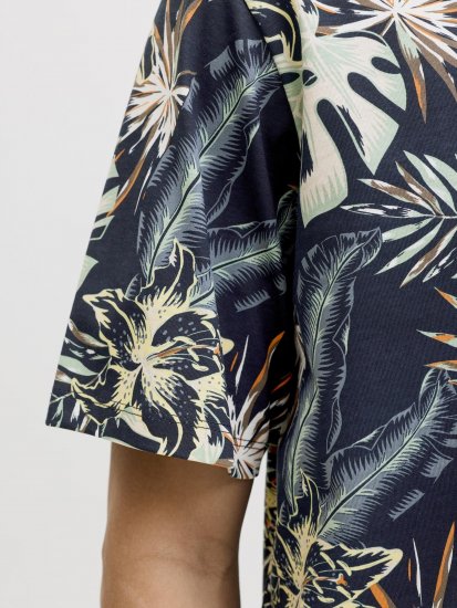 Jack & Jones Honolulu T-Shirt Navy - Tricouri - Tricouri Bărbați Mărimi Mari