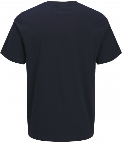 Jack & Jones King Crew Neck T-Shirt Navy - Tricouri cu imprimeu - Tricouri cu imprimeu mărimi mari