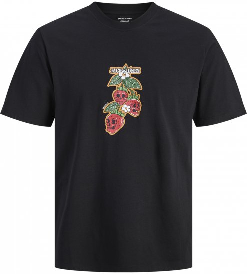 Jack & Jones Catskills Tricou Negru - Tricouri - Tricouri Bărbați Mărimi Mari