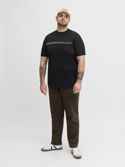 Jack & Jones Cofusion T-Shirt Black - Tricouri - Tricouri Bărbați Mărimi Mari