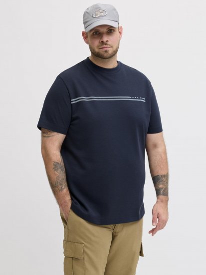 Jack & Jones Cofusion T-Shirt Navy - Tricouri - Tricouri Bărbați Mărimi Mari