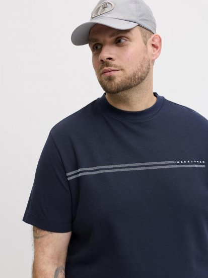 Jack & Jones Cofusion T-Shirt Navy - Tricouri - Tricouri Bărbați Mărimi Mari