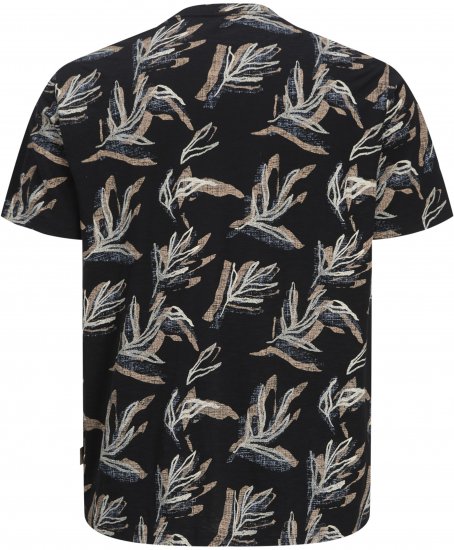 Jack & Jones Montauk T-Shirt Black - Tricouri - Tricouri Bărbați Mărimi Mari