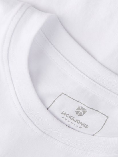 Jack & Jones Blaneo Short Sleeve T-Shirt White - Tricouri - Tricouri Bărbați Mărimi Mari