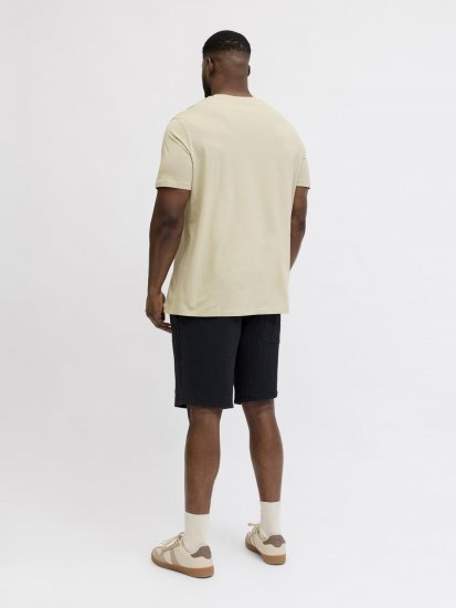Jack & Jones Blaneo Short Sleeve T-shirt Beige - Tricouri - Tricouri Bărbați Mărimi Mari