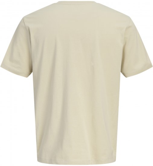 Jack & Jones Blaneo Short Sleeve T-shirt Beige - Tricouri - Tricouri Bărbați Mărimi Mari