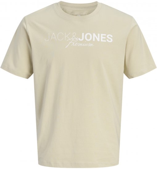 Jack & Jones Blaneo Short Sleeve T-shirt Beige - Tricouri - Tricouri Bărbați Mărimi Mari