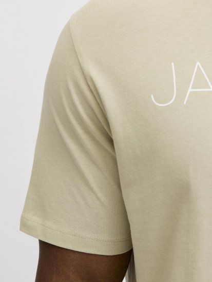 Jack & Jones Blaneo Short Sleeve T-shirt Beige - Tricouri - Tricouri Bărbați Mărimi Mari
