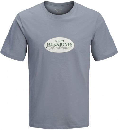 Jack & Jones Catskills Worldwide Tricou Albastru - Tricouri - Tricouri Bărbați Mărimi Mari