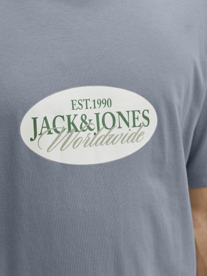 Jack & Jones Catskills Worldwide Tricou Albastru - Tricouri - Tricouri Bărbați Mărimi Mari