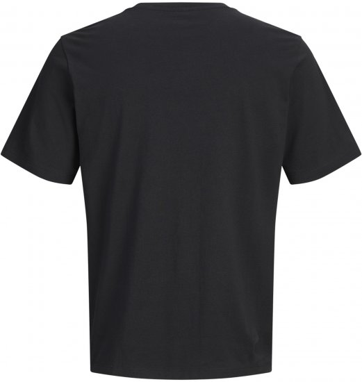 Jack & Jones Nantucket Branding Tricou Negru - Tricouri - Tricouri Bărbați Mărimi Mari