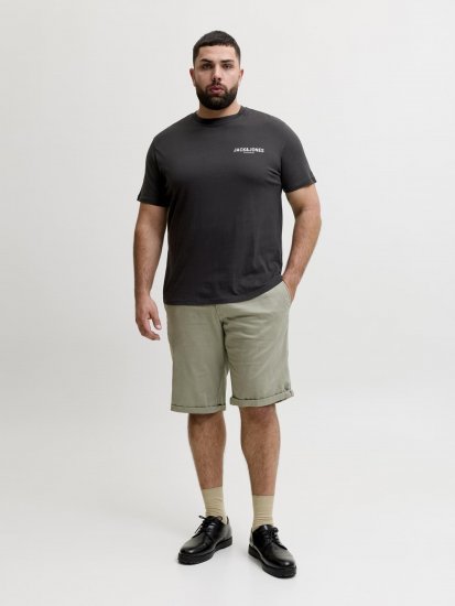 Jack & Jones Oscar T-Shirt Black - Tricouri cu imprimeu - Tricouri cu imprimeu mărimi mari