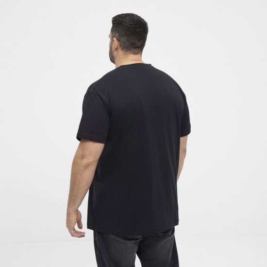 North Latitude 53333 Grid Printed T-Shirt Black - Tricouri - Tricouri Bărbați Mărimi Mari