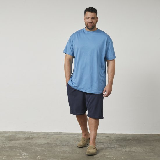 North Latitude 61010 US Tricou Albastru Mediu - Tricouri - Tricouri Bărbați Mărimi Mari