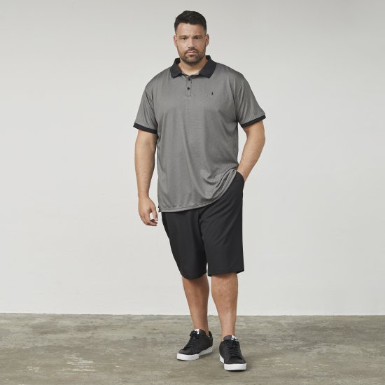 North Latitude 61158 Cool Effect Tricou Polo Negru - Tricouri polo - Tricouri Polo Bărbați Mărimi Mari