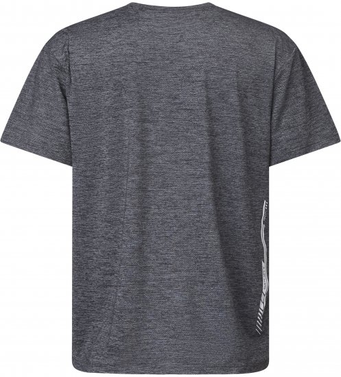 North Latitude 61160 Cool Effect Tricou Cu Mânecă Scurtă Gri Melanj Închis/Deschis - Tricouri - Tricouri Bărbați Mărimi Mari