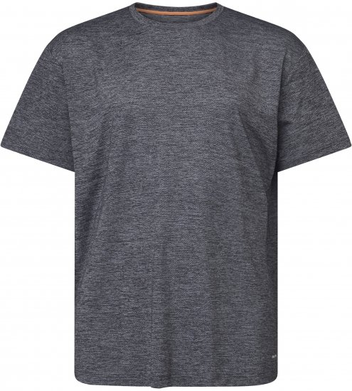 North Latitude 61160 Cool Effect Tricou Cu Mânecă Scurtă Gri Melanj Închis/Deschis - Tricouri - Tricouri Bărbați Mărimi Mari