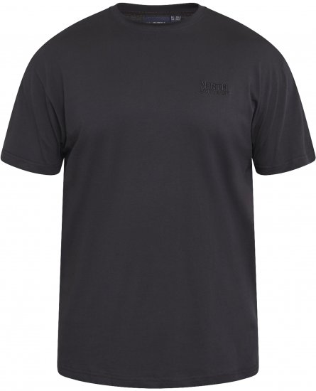North Latitude 61165 Tricou Cu Imprimeu Pe Spate Negru - Tricouri - Tricouri Bărbați Mărimi Mari