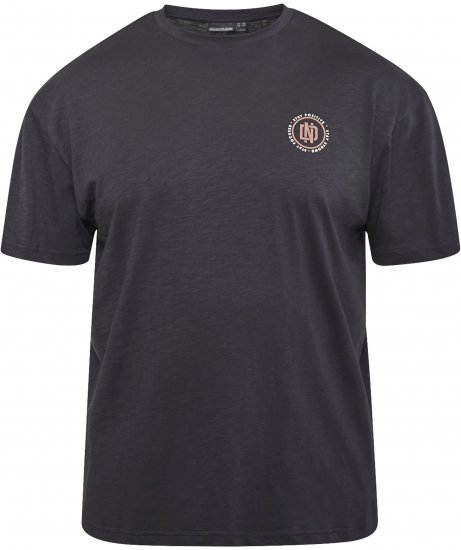North Latitude 61316 Tricou Cu Imprimeu Negru - Tricouri - Tricouri Bărbați Mărimi Mari