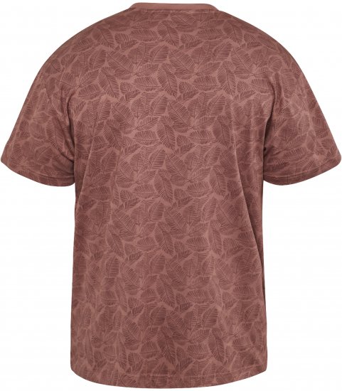 North Latitude 61318 Tricou Cu Imprimeu All Over Maro Coniac - Tricouri - Tricouri Bărbați Mărimi Mari