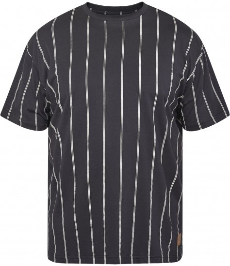North Latitude 61319 Tricou În Dungi Negru - Tricouri - Tricouri Bărbați Mărimi Mari