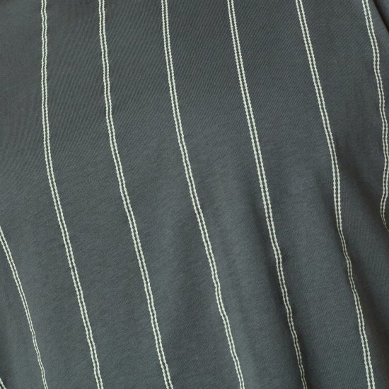 North Latitude 61319 Tricou În Dungi Verde Prafuit Închis - Tricouri - Tricouri Bărbați Mărimi Mari