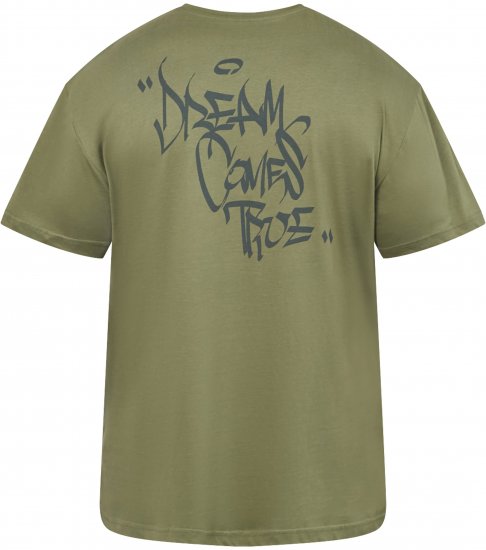 North Latitude 61320 Tricou Cu Imprimeu Pe Spate Verde Măsliniu - Tricouri - Tricouri Bărbați Mărimi Mari