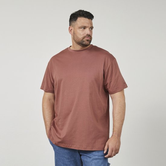 North Latitude 61320 Tricou Cu Imprimeu Pe Spate Maro Coniac - Tricouri - Tricouri Bărbați Mărimi Mari