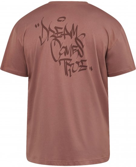North Latitude 61320 Tricou Cu Imprimeu Pe Spate Maro Coniac - Tricouri - Tricouri Bărbați Mărimi Mari