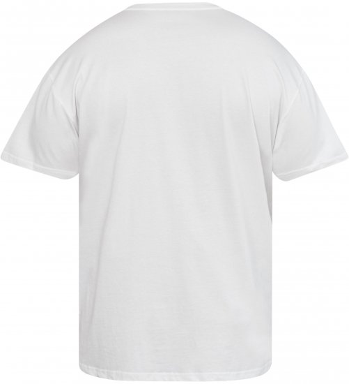 North Latitude 61322 Tricou Cu Decolteu În V Alb - Tricouri - Tricouri Bărbați Mărimi Mari