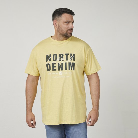 North Latitude 61335 Tricou Slub Cu Imprimeu Porumb - Tricouri - Tricouri Bărbați Mărimi Mari