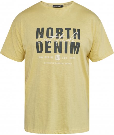 North Latitude 61335 Tricou Slub Cu Imprimeu Porumb - Tricouri - Tricouri Bărbați Mărimi Mari
