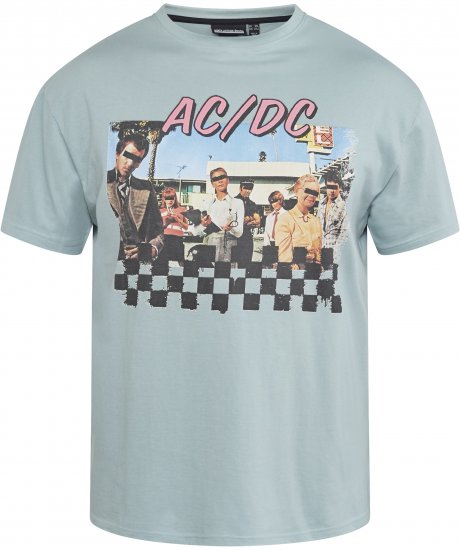 North Latitude 61352 AC/DC Tricou Albastru Prafuit - Tricouri - Tricouri Bărbați Mărimi Mari