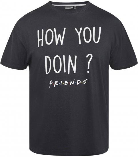 North Latitude 61353 FRIENDS Tricou Negru - Tricouri - Tricouri Bărbați Mărimi Mari