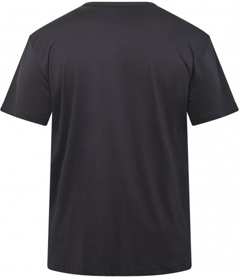 North Latitude 61359 Tricou Cu Imprimeu Negru - Tricouri - Tricouri Bărbați Mărimi Mari