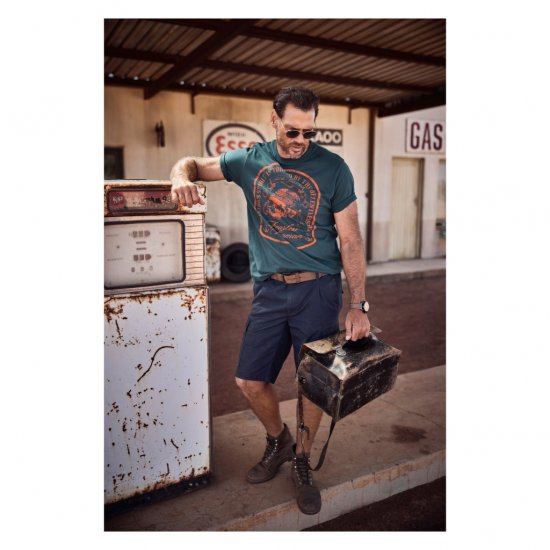 JP1880 T-Shirt Fearless Seaman Blue - Tricouri - Tricouri Bărbați Mărimi Mari