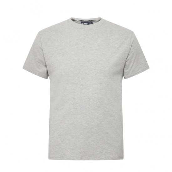 North Latitude T-Shirt O-Neck Grey Melange - Tricouri - Tricouri Bărbați Mărimi Mari
