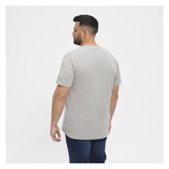 North Latitude T-Shirt O-Neck Grey Melange - Tricouri - Tricouri Bărbați Mărimi Mari