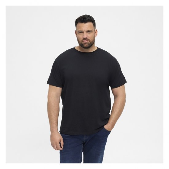 North Latitude T-Shirt O-Neck Black - Tricouri - Tricouri Bărbați Mărimi Mari