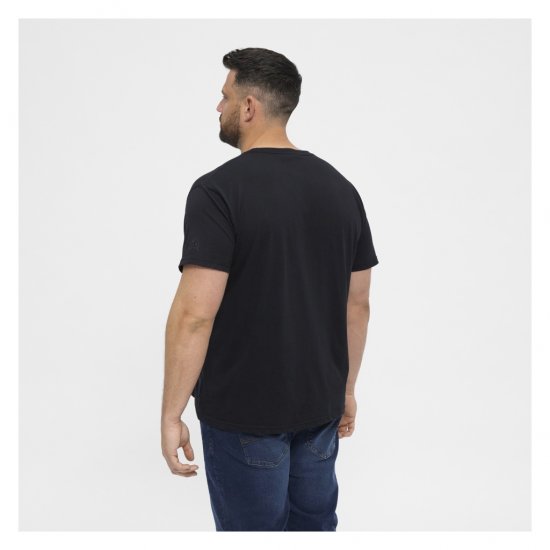 North Latitude T-Shirt O-Neck Black - Tricouri - Tricouri Bărbați Mărimi Mari
