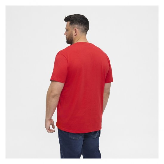 North Latitude T-Shirt O-Neck Red - Tricouri - Tricouri Bărbați Mărimi Mari