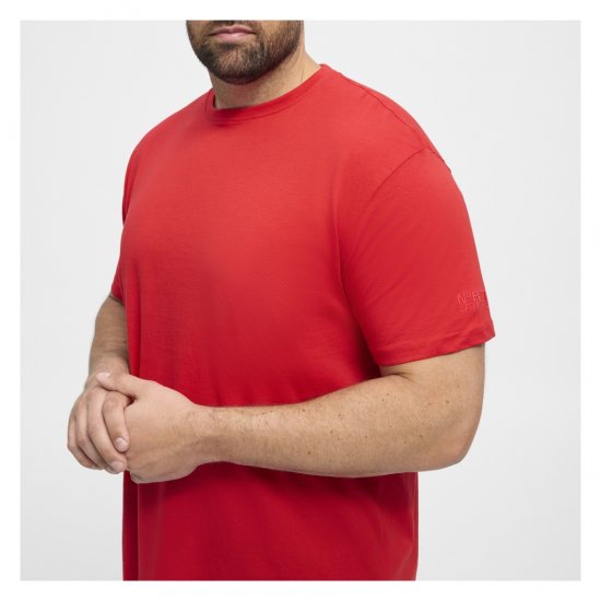 North Latitude T-Shirt O-Neck Red - Tricouri - Tricouri Bărbați Mărimi Mari