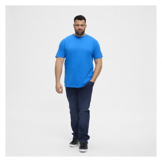 North Latitude T-Shirt O-Neck Cobolt Blue - Tricouri - Tricouri Bărbați Mărimi Mari