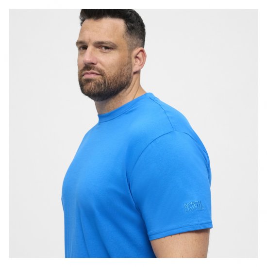 North Latitude T-Shirt O-Neck Cobolt Blue - Tricouri - Tricouri Bărbați Mărimi Mari