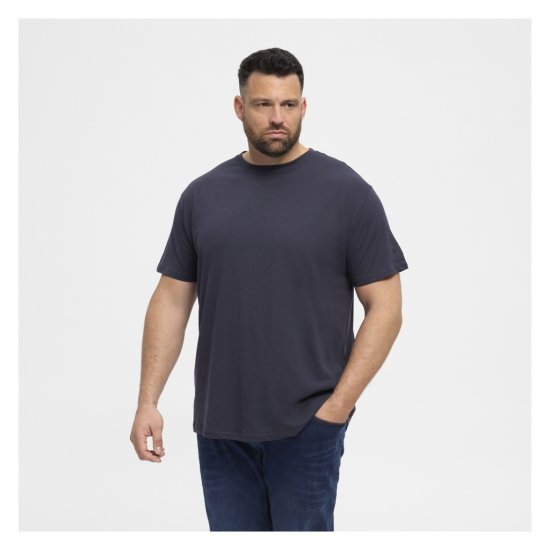 North Latitude T-Shirt O-Neck Navy Blue - Tricouri - Tricouri Bărbați Mărimi Mari