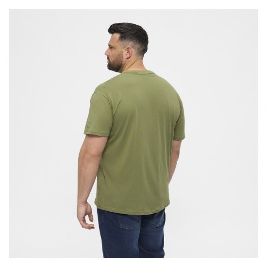 North Latitude T-Shirt O-Neck Olive Green - Tricouri - Tricouri Bărbați Mărimi Mari