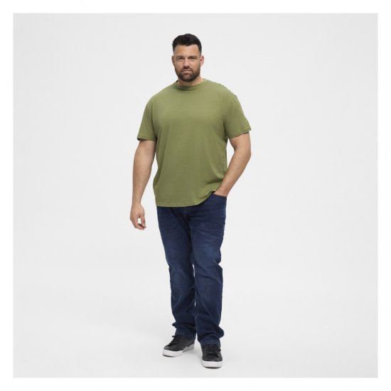 North Latitude T-Shirt O-Neck Olive Green - Tricouri - Tricouri Bărbați Mărimi Mari
