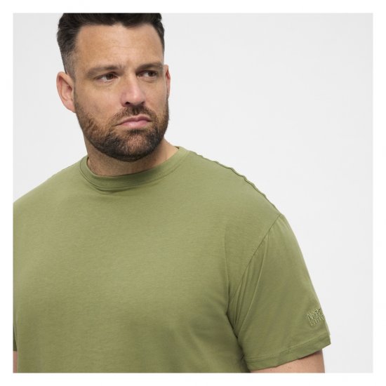 North Latitude T-Shirt O-Neck Olive Green - Tricouri - Tricouri Bărbați Mărimi Mari